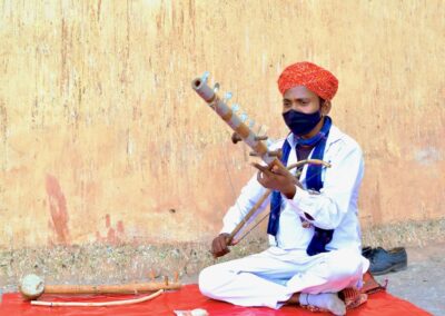 Local Street Musician, Amber Fort - Jaipur