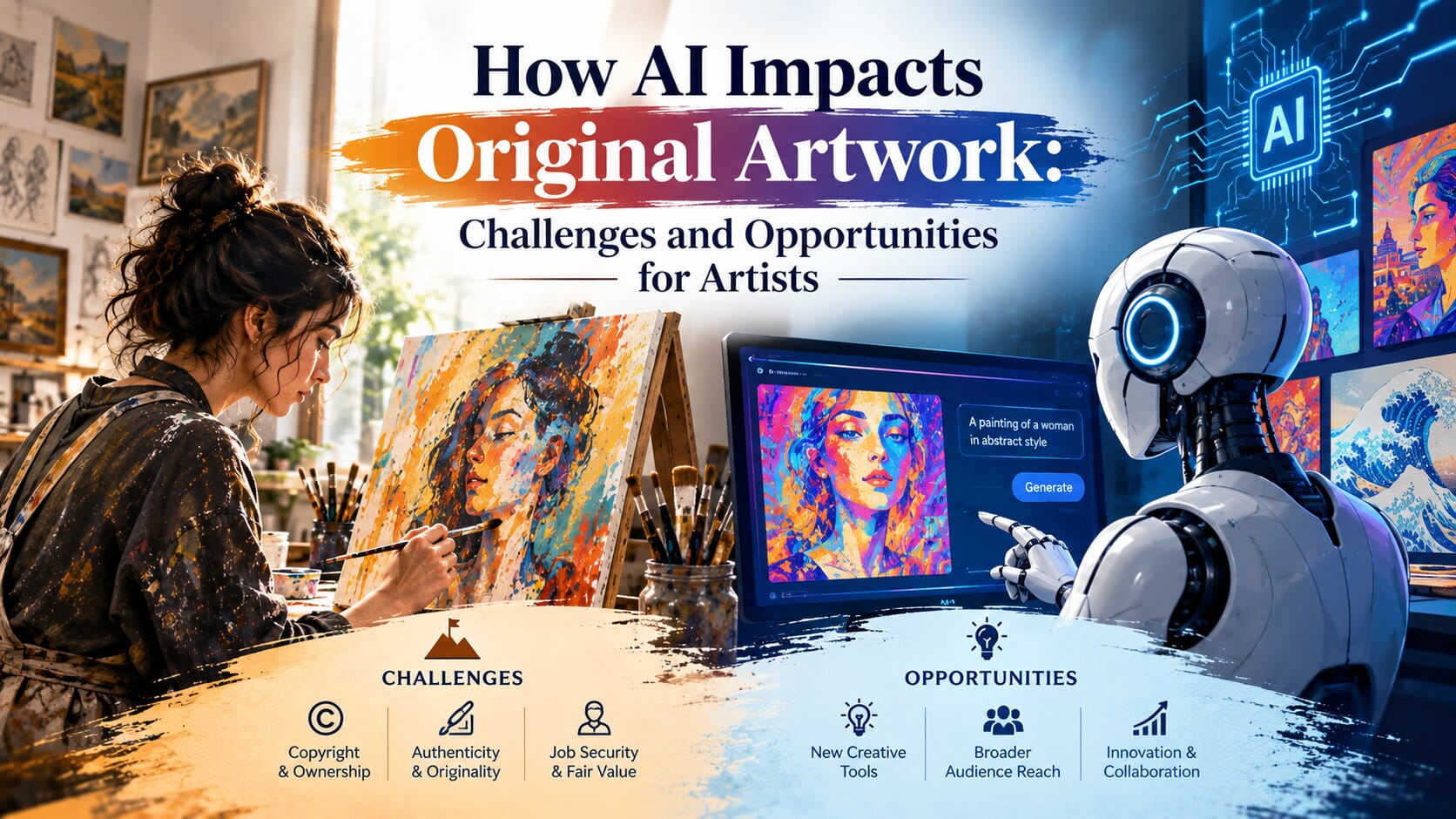 How AI Impacts Original Artwork- Challenges and Opportunities for Artists