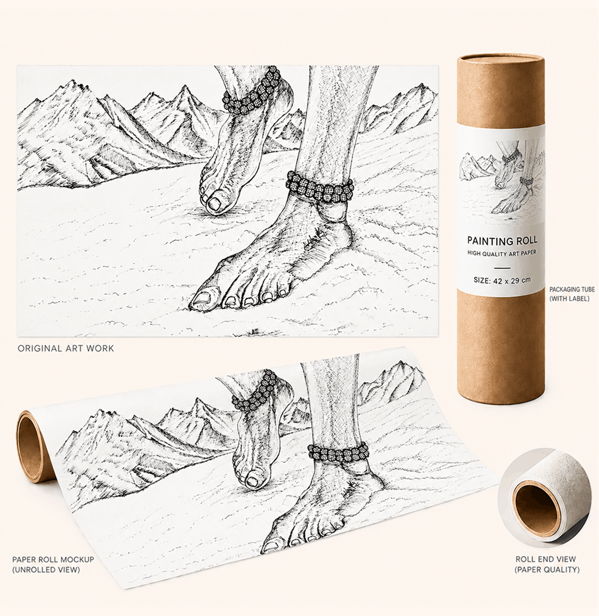 Shiva's Feet — Descent from Kailash-paper-pack