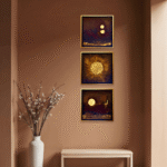 Three Suns - Set of 3 wall art
