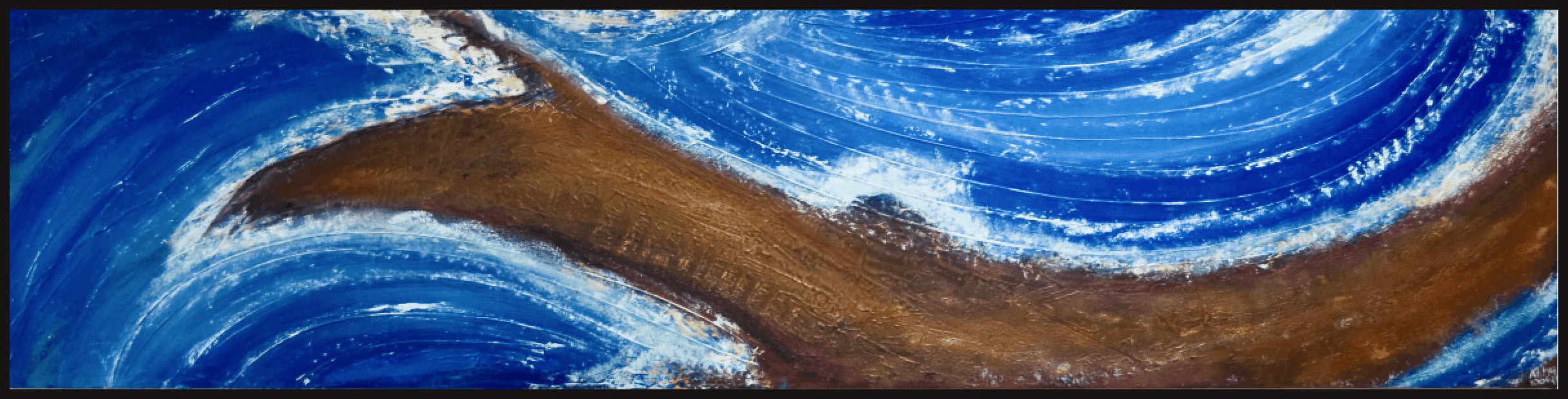 Blue Ocean - abstract painting Chandigarh