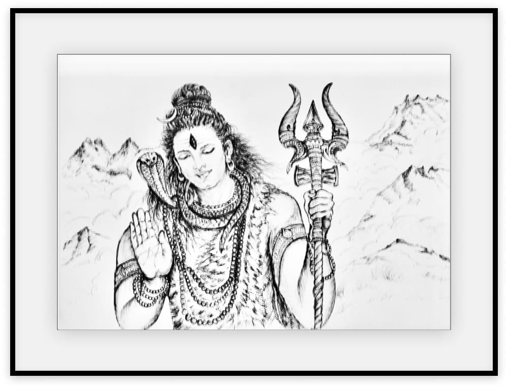 Lord Shiva in abhaya mudra - Image 3