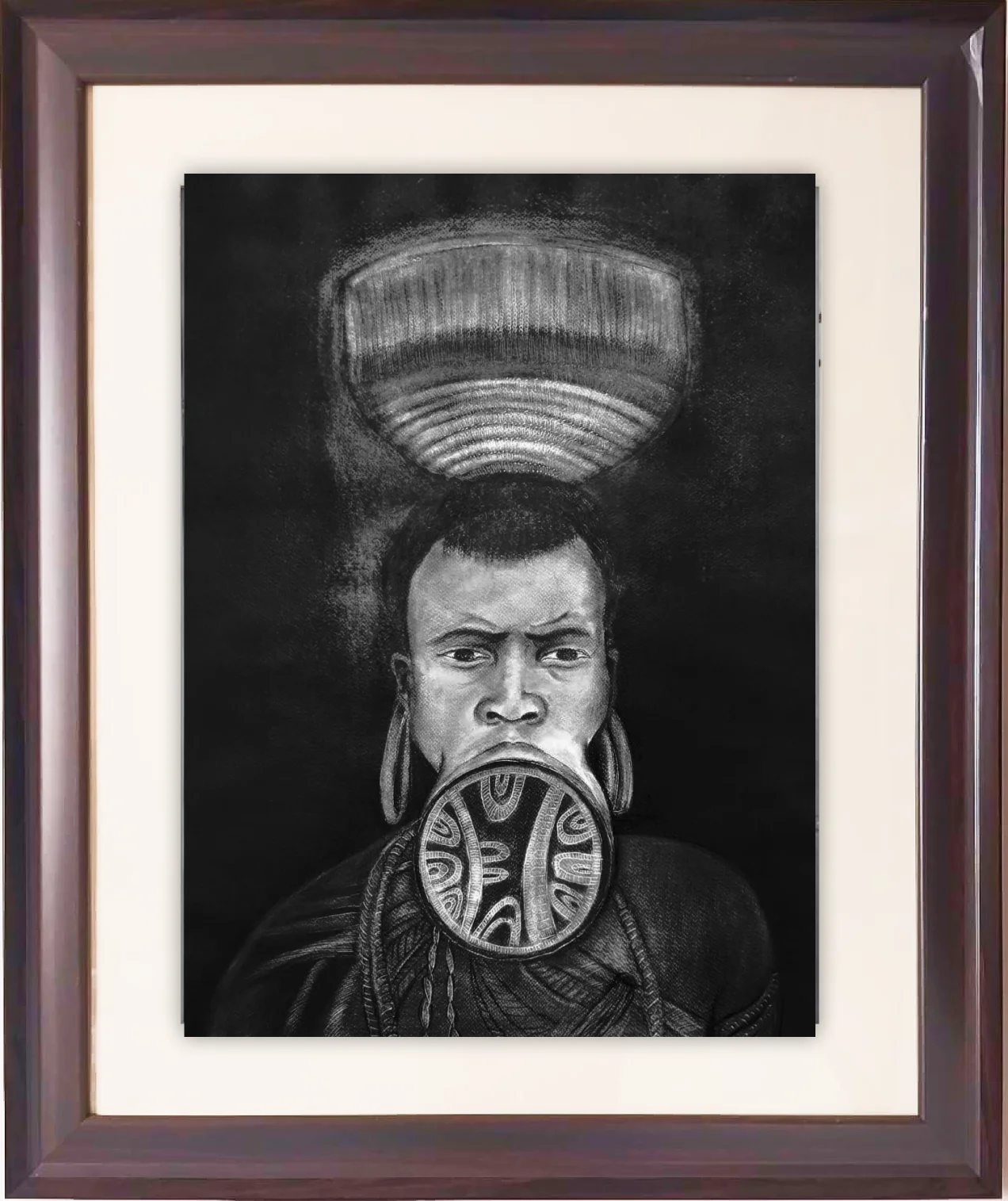 Tribe Portrait with Lip Plate