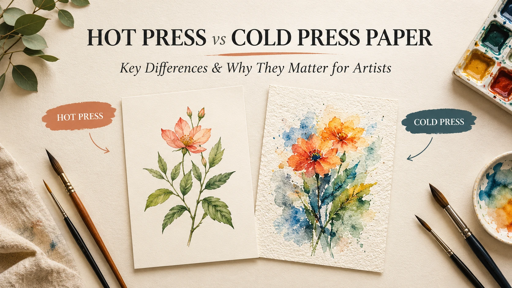 Hot Press vs Cold Press Paper Comparison
