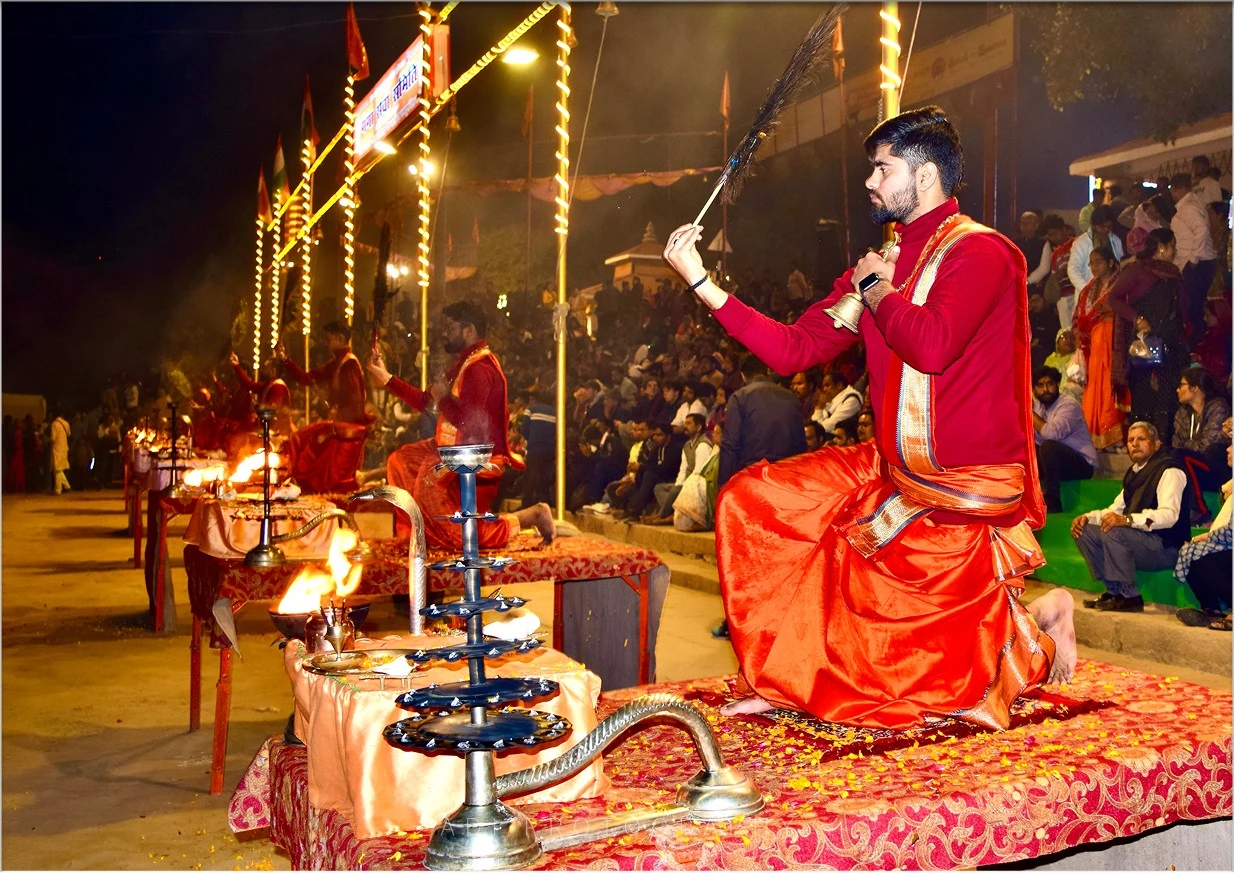 Ganga Aarti Varanasi Photography Print – Indian Spiritual Wall Art Ganga Aarti Varanasi Photography Print – Indian Spiritual Wall Art